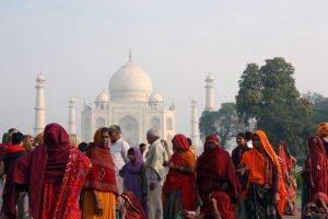 People at the Taj Mahal Picture
