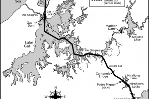 Panama Canal Map