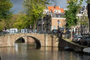 Amsterdam Canal and Bridge