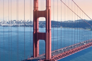Golden Gate Bridge Areal View Picture