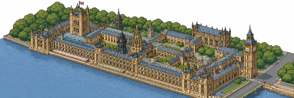 Westminster Palace & Clock Tower site plan