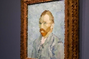 The self-portrait of Vincent Van Gogh.