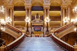 Opera Garnier entrance staircase.