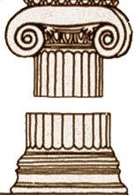 Ionic style column illustration