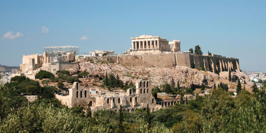 The Acropolis Of Athens Hill