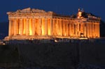 The Acropolis of Athens at Night Picture