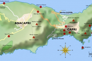 Capri Island Map Pictures