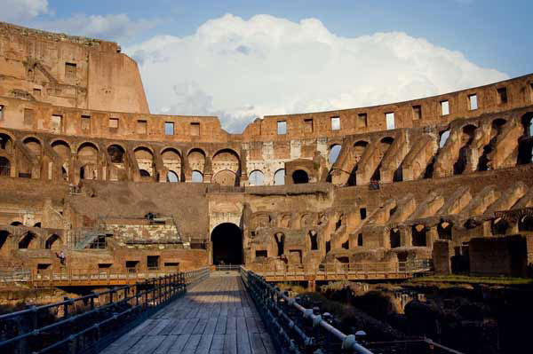 Rome Coliseum Interior Floor Perspective