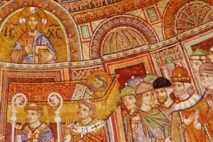 Part of a mosaic in Basilica San di Marco in Venice.