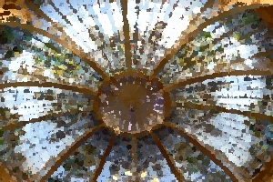 The Hermitage Hotel Glass Ceiling by Gustave Eiffel.