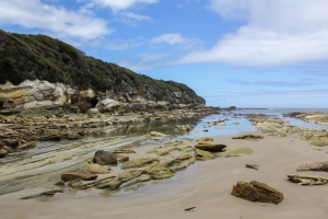 Tasmania rocky beach