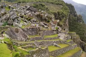 Ground levels at Machu Picchu in Peru.